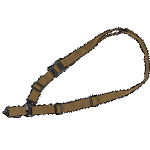 Magpul MAG953-COY MS4 QDM Sling made of Coyote Nylon Webbing with 1.25" W, Adjustable One-Two Point Design & Swivels for AR Platforms