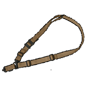 Magpul MAG518-COY MS4 Sling GEN2 made of Coyote Nylon Webbing with 1.25" W, Adjustable One-Two Point Design & 2 QD Push Button Swivels for AR-Platforms
