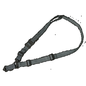 Magpul MAG518-GRY MS4 Sling GEN2 made of Stealth Gray Nylon Webbing with 1.25" W, Adjustable One-Two Point Design & 2 QD Push Button Swivels for AR-Platforms