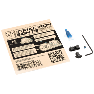 Strike Industries Strike Industries P320SIGHTSSTN Strike Iron Sights Black/Blank Front Sight Black/Blank Rear Sight Sig Sauer P320 with Rear Dovetail Standard Height - $32.95 at Shooting Surplus