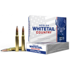NOSLER Whitetail Country Rifle Ammo 30-06 Sprg. 165 Gr. Sb Sp 20 Rd.
