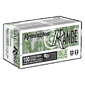 REMINGTON Ammunition R23979 Range Value Pack 9mmluger 115gr Full Metal Jacket 100 Rounds