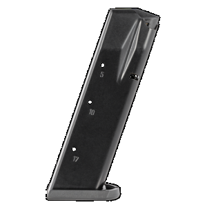 Mec-Gar MGWIT9SFAFC Standard 17rd 9mm Luger Fits Tanfoglio Witness Small Frame Blued w/Anti-Friction Coating Carbon Steel