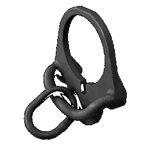 Magpul MAG500-BLK ASAP Sling Attachment AR-15/M4 Compatible w/ Mil-Spec & Commercial Buffer Tubes Black Steel Ambidextrous
