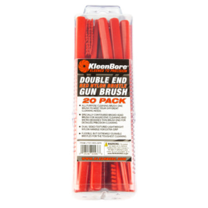 KleenBore UT221RED20PK Double End Brush Utility Brush Red Nylon 20 Pack