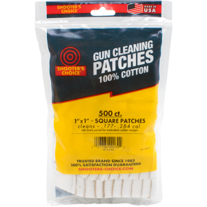 Otis 914500 Cleaning Patches .177 - .284 Cal 1" Cotton 500 Per Pkg