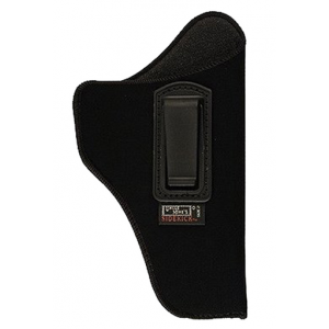 Uncle Mike's 89021 Inside The Pants Holster IWB Size 02 Black Suede Like Belt Clip Fits Med/Intermediate DA Revolver Fits 4" Barrel Right Hand