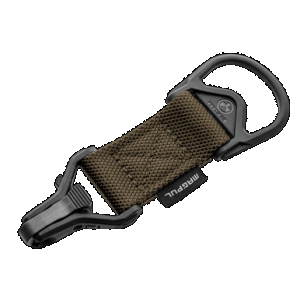 Magpul MAG516-COY MS1/MS3 Sling Adapter made of Steel with Coyote Melonite Finish, Polymer Hardware, Nylon 1.25" Webbing & Two to One-Point Design for AR-15, M4 & M16
