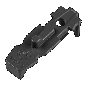 Magpul MAG803-BLK Tactile Lock-Plate Type 1 Made of Polymer w/ Black Finish & 1/8" Single Ridge for PMAG 10/20/30 AR/M4 GEN M3/300 B GEN M3 Floor Plates/5 Per Pack