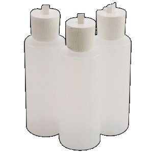 Tipton 197624 Flip Top Solvent Bottles 4 oz Plastic 3 Per Pkg