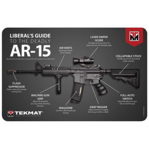 TekMat TEKR17AR15MEDIA Liberal's Guide To The AR-15 Cleaning Mat 11" x 17"