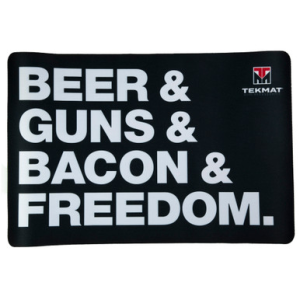 TekMat TEKR17BGBF Beer & Guns & Bacon & Freedom Cleaning Mat 11 x 17
