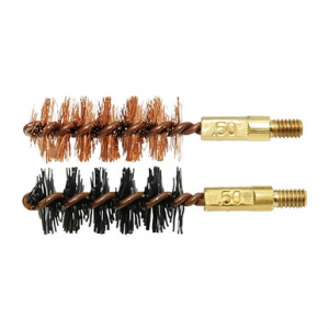 Otis FG350NB Bore Brush Set 50 Cal/12.7mm 8-32 Thread 2" Long Bronze/Nylon Brush 2 Per Pkg