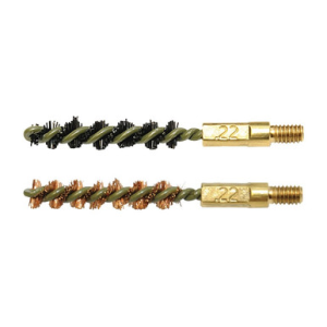 Otis FG322NB Bore Brush Set 5.56mm/22 LR/22-250/223 Cal 8-32" Thread 2" Long Bronze/Nylon Bristles 2 Per Pkg