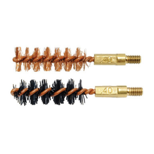 Otis FG341NB Bore Brush Set 10mm/40 Cal 8-32" Thread 2" Long Bronze/Nylon Bristles 2 Per Pkg