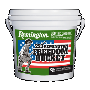 REMINGTON Freedom Bucket Umc Rifle Ammo 223 Rem. 55 Gr. Fmj 300 Rd.