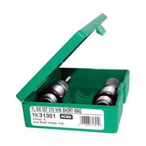 RCBS Full Length Die Set - Group A - Popular Rifle Cartridge .270 WSM