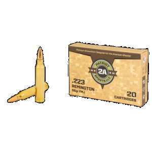 PATRIOT Sports Llc P223055f 223rem 55gr Full Metal Jacket 20 Rounds