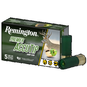 REMINGTON Premier Accutip Sabot Slugs 12 Ga. 2.75 In. 385 Gr. 5 Rd.