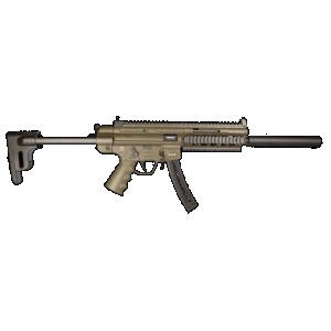 AMERICAN Tactical Inc. Gsg-16 22 Long Rifle, 16.25in. Barrel, 10rd, Adj. Stock & Faux Suppressor - Od Green (npn: Gsggerggsg1610g)