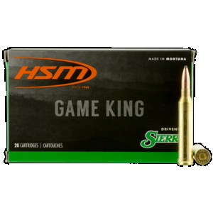 HSM Game King Rifle Ammunition 7mm Rem. Mag. Sierra Spitzer BT 175 gr. 20 rd.