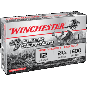 WINCHESTER Deer Season High Velocity Slug 12 Ga. 2.75 In. 1 1/8 Oz. 5 Rd.