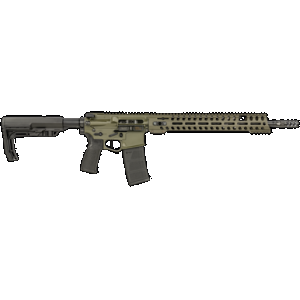 Patriot Ordnance Factory Renegade + 5.56x45mm NATO 30+1 16.50", OD Green Anodized Rec, Ambi Controls, 3-Port Muzzle Brake, 14.50" M-LOK Handgaurd, Black MFT Minimalist Stock & Engage Grip