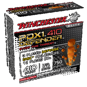 WINCHESTER Pdx1 Defender Load 410 Ga. 2.5 In. 3dd/12bb Shot 10 Rd.