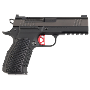 Dan Wesson 92103 DWX Compact Frame 9mm Luger 15+1 4.95" Black Match Grade Barrel, Black DLC Serrated Steel Slide, Black Aluminum Frame w/Beavertail & Picatinny Rail, Black Textured Aluminum Grip