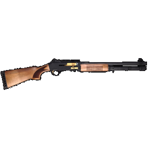 Four Peaks Imports 12077 AKSA Arms S4 12 Gauge 3" 5+1 18.50" Chrome Plated 7075-T6 Aluminum Receiver Wood Stock