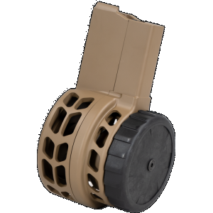 WARRIOR SYSTEMS MFG CO W15FDESK1 Warrior Skeletonized 50rd 5.56x45mm Fits AR-15 Flat Dark Earth Aluminum