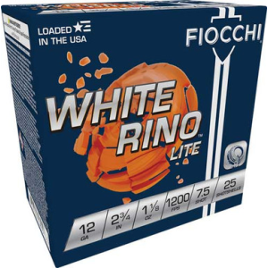 FIOCCHI White Rino 12ga 2.75" - 12wrnl75