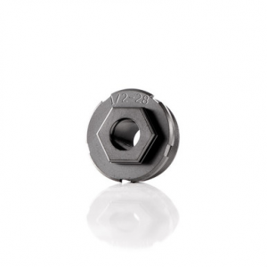 Dead Air LT301 HUB Direct Thread Mount 1/2"x28 4140 HT Alloy Steel Black