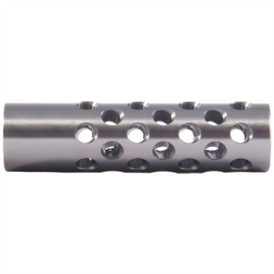 #2 MUZZLE BRAKE 22 CALIBER 9/16-24 CHROME MOLY SILVER - Keeno Arms