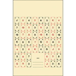 Action Target CARD1100 Entertainment 52 Playing Cards Paper 22.50" x 24" Multi-Color 100 Per Box