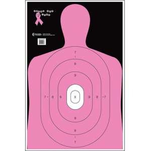 Action Target B27ENPT100 Qualification Shoot for the Cure Silhouette Paper 23" x 35" Pink 100 Per Box