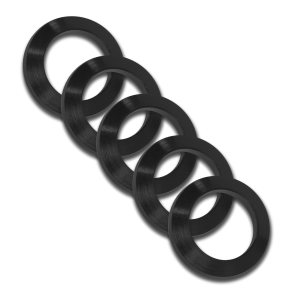 GrovTec US Inc GTHM320 Crush Washer 308 Cal Black Nitride Steel 5/8"-24 tpi Rifle 5 Per Pack