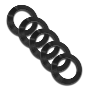 GrovTec US Inc GTHM319 Crush Washer 223 Cal Black Nitride Steel 1/2"-28 tpi Rifle 5 Per Pack
