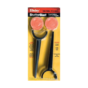Daisy 980872444 ShatterBlast Stakes 8" Clays .22-.50 Ammo Shatter 4 Stakes/8 Disks