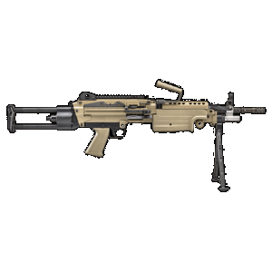 FN M249S PARA 5.56 NATO 16.1" Barrel 30rd Mag or 200rd Belt Flat Dark Earth