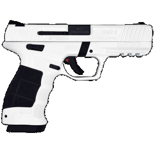SAR USA SAR9STORMWT SAR9 Storm 9mm 17+1 4.40" Forged Steel Slide Interchangeable Panels Grip