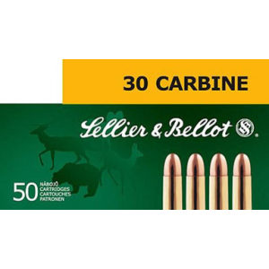 SELLIER & Bellot Rifle Ammunition .30 Carbine 110 Gr Fmj 1990 Fps - 50/box