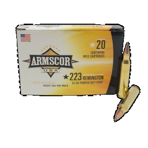 ARMSCOR Target Rifle Ammo 223 Rem. 55 Gr. Psp 20 Rd.