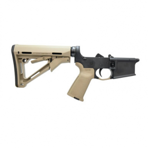 Bushmaster M4 Forged Complete AR15 Lower Receiver - FDE | MOE Furniture - Bushmaster