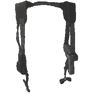 Uncle Mike's 77050 Pro-Pak Horizontal Shoulder Holster Shoulder Size 05 Black Nylon Harness Fits Large Frame Pistol Fits 4.50-5" Barrel Right Hand