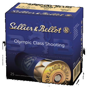 Sellier & Bellot SB12SLUG Shotgun 12Gauge 2.75" 1oz Rifled Slug Shot 25 Rounds