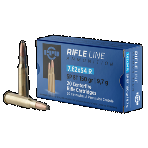 PRVI Partisan Pp76254s 7.62x54mmr Soft Point 150 Grain 20 Rounds