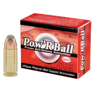 GLASER Pow'rball Handgun Ammunition 9mm Luger (+p) 100 Gr Jhp 1475 Fps 20/box