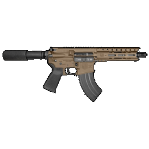 Diamondback DB1912O061 DB15 7.62x39mm 28+1 7", FDE, Carbon Lower, 6" M-LOK Handguard, Black Padded Buffer Tube/Magpul Grip
