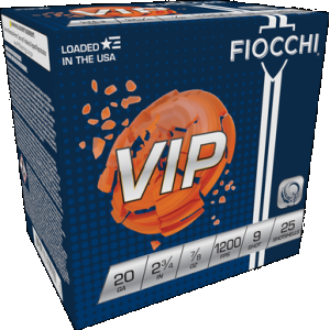 Fiocchi 20VIP9 Exacta Target VIP 20Gauge 2.75" 7/8oz 9Shot 25 Rounds
